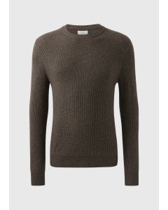 Ribbed Crew Neck Jumper 