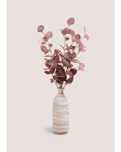 Leaf Plant In Vase (30x30x69cm)-Purple