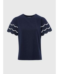 Cutwork Sleeve T-Shirt