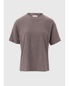 Taupe Textured Co Ord T-Shirt