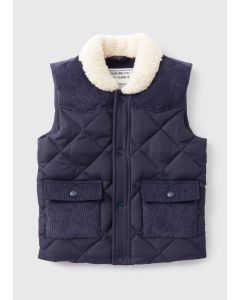 Boys Faux Fur Collar Gilet