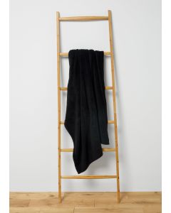 Plain Throw-Black-One Size