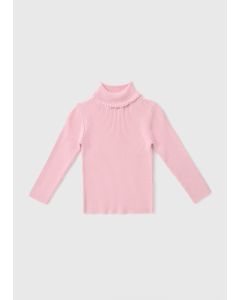 Girls Knit Roll Neck Top