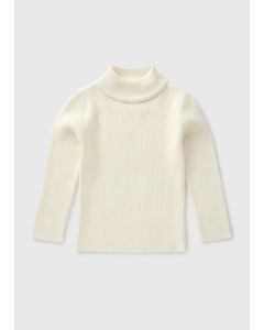 Girls Ribbed Roll Neck Top