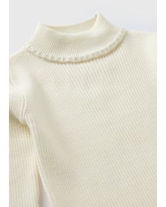 Girls Ribbed Roll Neck Top