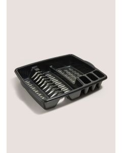 Plastic Dish Drainer-Black-One Size