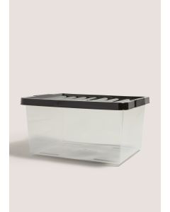 Lid Storage Box (27 Litres)-Black