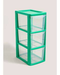 Small Drawer Tower (26cm x 19cm x 48cm)-Green