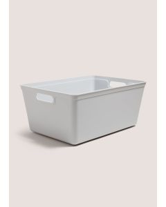 Large Storage Tray (35.5cmx24.7cmx15.5cm)-Grey