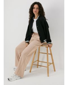 TextuStraight Leg Trousers