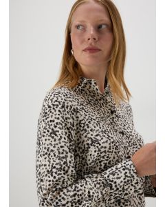 Spot Print Viscose Shirt