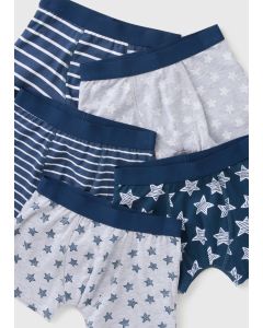 5 Pack Boys Star Boxers