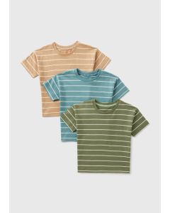 3 Pack Boys Striped T-Shirts