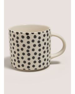 Monochrome Spot Mug (12.3X9X8.3Cm-Black/White