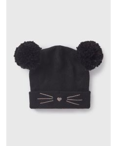 Girls Cat Beanie Hat