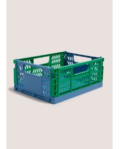 Medium Collapsible Crate (290Mmx215Mmx115Mm)-Blue