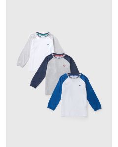 3 Pack Boys Long Sleeve T-Shirts