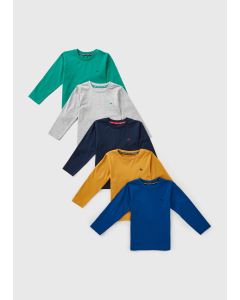 5 Pack Boys Long Sleeve T-Shirts