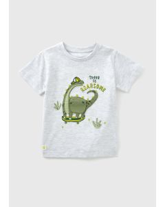 Boys Skating Dinosaur T-Shirt