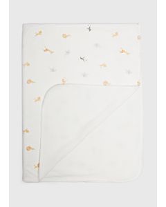 Baby Safari Blanket-White-One Size