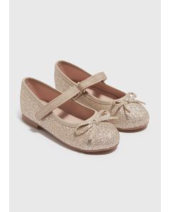 Girls Glitter Ballet Shoes