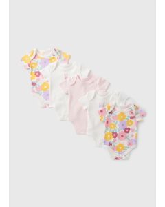 5 Pack Baby Bunny Bodysuits