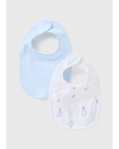 2 Pack Baby Balloon Bibs-Blue-One Size