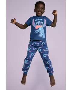 Disney Kids Stitch Top & Bottom Pyjama Set