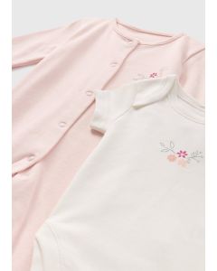 5 Pack Baby Flower Sleepsuits