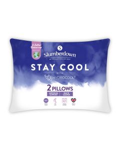 Slumberdown Stay Cool Pillow Pair-White-One Size