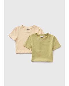 2 Pack Girls Solid T-Shirts