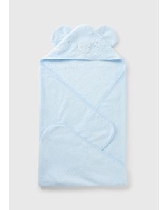 Elephant Hooded Baby Towel-Blue-One Size