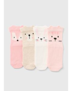 4 Pack Baby Animal Socks