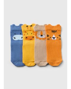 4 Pack Baby Animal Socks