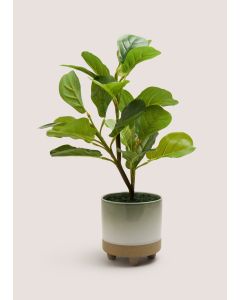 Leafy Plant In Reactive Pot-Green-One Size