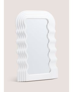 Wavy Mirror (0.43x0.33M)-White