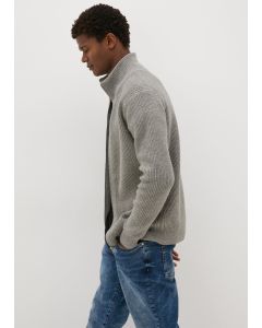 Ribbed Full Zip Cardigan