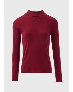 Ribbed Roll Neck Top