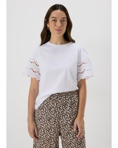 Petite Cutwork Sleeve T-Shirt