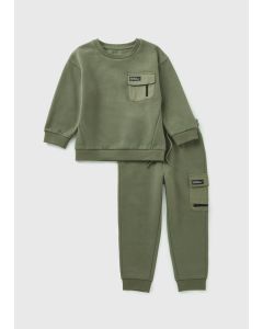 Boys Ripstop Pocket Top & Jogging Bottoms