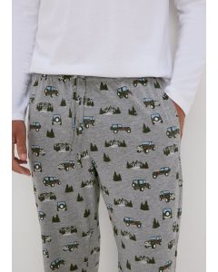 Car Print Pyjama Bottoms