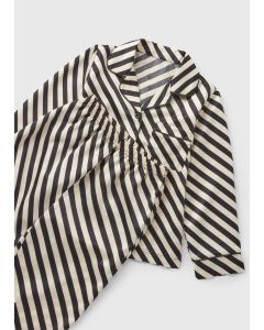 Girls Stripe Satin Pyjama Set