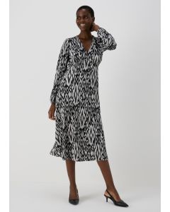 Et Vous Ikat Plisse Midi Dress