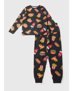 Boys All Over Food Print Pyjama Set