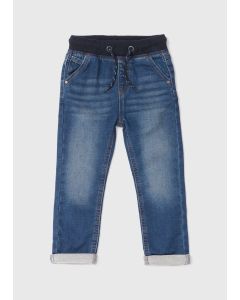 Boys Ribbed Waist Jeans