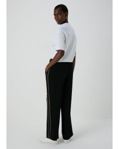 Et Vous Side Stripe Wide Leg Trousers