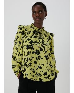 Et Vous Lime Floral Blouse