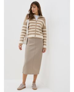 Ribbed Midi Skirt