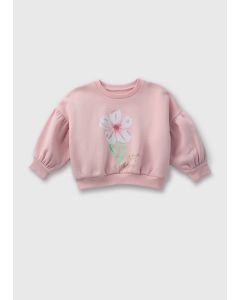 Girls Flower Sweatshirt