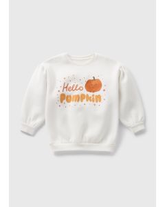 Girls Hello Pumpkin Sweatshirt